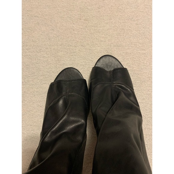 Steve Madden Urbanite Open Toe 4 in. Round Heel Ankle Bootie Black Chic Size 8.5 - Picture 6 of 9